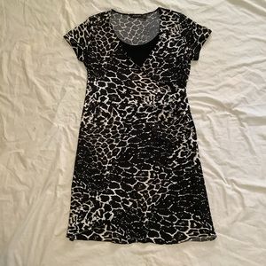Notations animal print dress